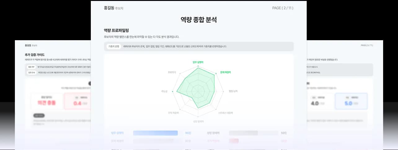 역량 분석 구조 미리보기